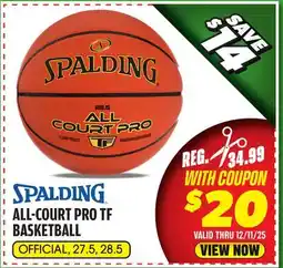 Big 5 Spalding All Court Pro TF Basketball offer
