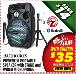 Big 5 Audiobox Powerful 8 Portable Speaker With Stand offer