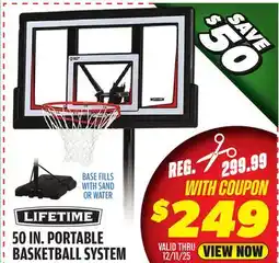 Big 5 Lifetime 50 Portable Basketball Hoop offer