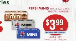 Smart & Final PEPSI MINIS offer