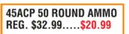 Dunham's Sports 45ACP 50 ROUND AMMO offer