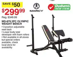 Dunham's Sports MD-879 2PC OLYMPIC WEIGHT BENCH offer