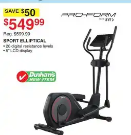 Dunham's Sports SPORT ELLIPTICAL offer