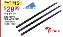 Dunham's Sports GRAPHITE BILLIARD CUE offer