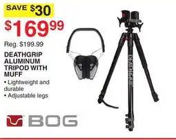 Dunham's Sports DEATHGRIP ALUMINUM TRIPOD WITH MUFF offer