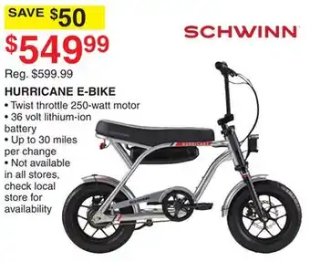 Dunham's Sports HURRICANE E-BIKE offer