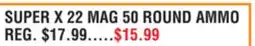 Dunham's Sports SUPER X 22 MAG 50 ROUND AMMO offer