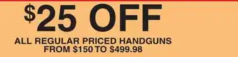 Dunham's Sports ALL REGULAR PRICED HANDGUNS offer