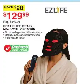 Dunham's Sports RED LIGHT THERAPY MASK WITH VIBRATION offer