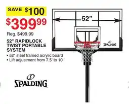 Dunham's Sports 52 RAPIDLOCK TWIST PORTABLE SYSTEM offer