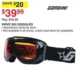 Dunham's Sports VIRVE SKI GOGGLES offer