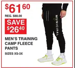 Dunham's Sports MEN'S TRAINING CAMP FLEECE PANTS offer