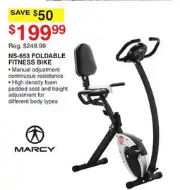 Dunham's Sports NS-653 FOLDABLE FITNESS BIKE offer