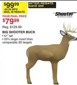 Dunham's Sports BIG SHOOTER BUCK offer