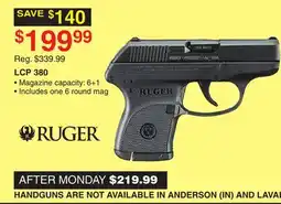 Dunham's Sports RUGER LCP 380 offer