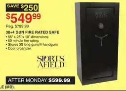 Dunham's Sports 30+4 GUN FIRE RATED SAFE offer