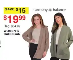 Dunham's Sports HARMONY BALANCE WOMEN'S CARDIGAN offer