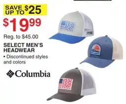 Dunham's Sports SELECT MEN'S HEADWEAR offer