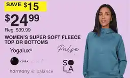 Dunham's Sports WOMEN'S SUPER SOFT FLEECE TOP OR BOTTOMS offer