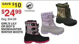 Dunham's Sports GIRL'S LILY OR BOY'S SNOWHUNTER WINTER BOOTS offer