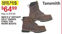 Dunham's Sports MEN'S 6 DEFIANT OR 8 DARIUS STEEL TOE WORK BOOTS offer