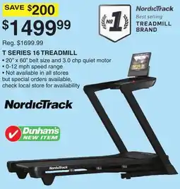 Dunham's Sports T SERIES 16 TREADMILL offer