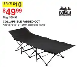 Dunham's Sports COLLAPSIBLE PADDED COT offer