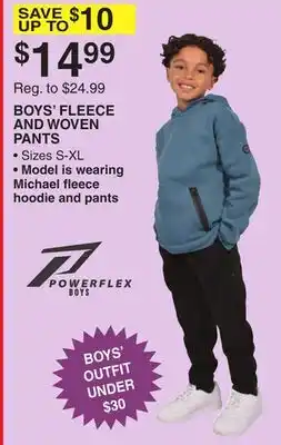 Dunham's Sports BOYS' FLEECE AND WOVEN PANTS offer