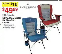 Dunham's Sports BLACK SIERRA MESA MAMMOTH HARD ARM CHAIR offer