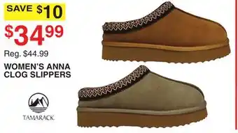 Dunham's Sports TAMARACK WOMEN'S ANNA CLOG SLIPPERS offer