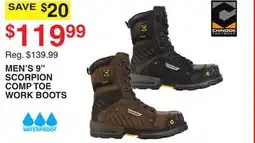 Dunham's Sports MEN'S 9 SCORPION COMP TOE WORK BOOTS offer