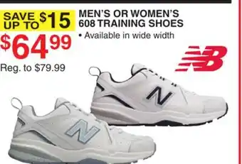 Dunham's Sports NEW BALANCE MEN'S OR WOMEN'S 608 TRAINING SHOES offer