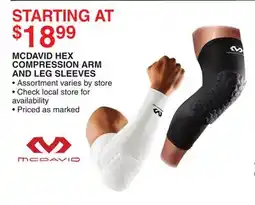 Dunham's Sports MCDAVID HEX COMPRESSION ARM AND LEG SLEEVES offer