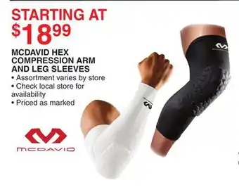 Dunham's Sports MCDAVID HEX COMPRESSION ARM AND LEG SLEEVES offer