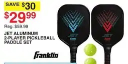 Dunham's Sports JET ALUMINUM 2-PLAYER PICKLEBALL PADDLE SET offer