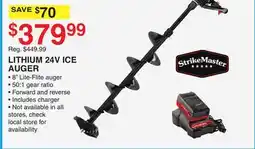 Dunham's Sports LITHIUM 24V ICE AUGER offer