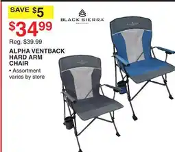 Dunham's Sports ALPHA VENTBACK HARD ARM CHAIR offer