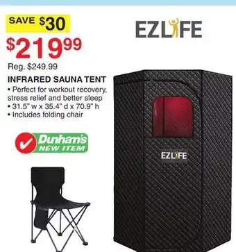 Dunham's Sports INFRARED SAUNA TENT offer