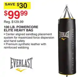 Dunham's Sports 100 LB. POWERCORE ELITE HEAVY BAG offer