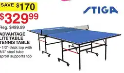 Dunham's Sports ADVANTAGE LITE TABLE TENNIS TABLE offer