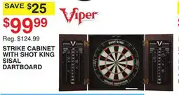 Dunham's Sports STRIKE CABINET WITH SHOT KING SISAL DARTBOARD offer