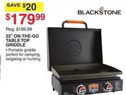 Dunham's Sports 22 ON-THE-GO TABLE TOP GRIDDLE offer