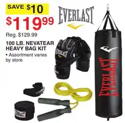 Dunham's Sports 100 LB. NEVATEAR HEAVY BAG KIT offer