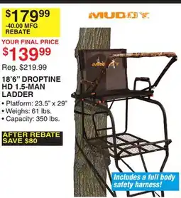 Dunham's Sports 18' 6 DROPTINE HD 1.5-MAN LADDER offer