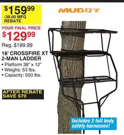 Dunham's Sports 18' CROSSFIRE XT 2-MAN LADDER offer
