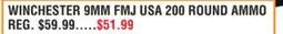 Dunham's Sports WINCHESTER 9MM FMJ USA 200 ROUND AMMO offer