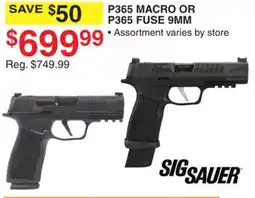 Dunham's Sports SIG SAUER P365 MACRO OR P365 FUSE 9MM offer