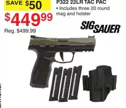 Dunham's Sports SIG SAUER 22LR TAC PAC offer