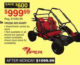 Dunham's Sports VK200 GO-KART offer