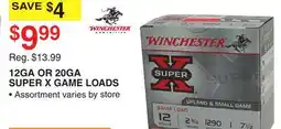 Dunham's Sports 12GA OR 20GA SUPER X GAME LOADS offer